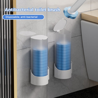 🚽💦Engångsutbytbar väggmonterad innovativ toalettborstesats✨
