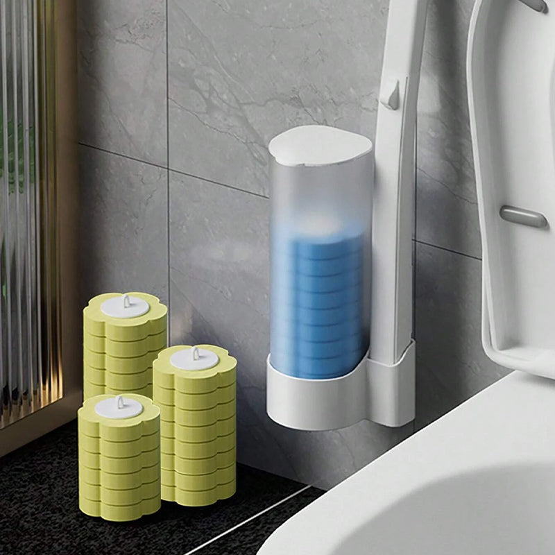 🚽💦Engångsutbytbar väggmonterad innovativ toalettborstesats✨