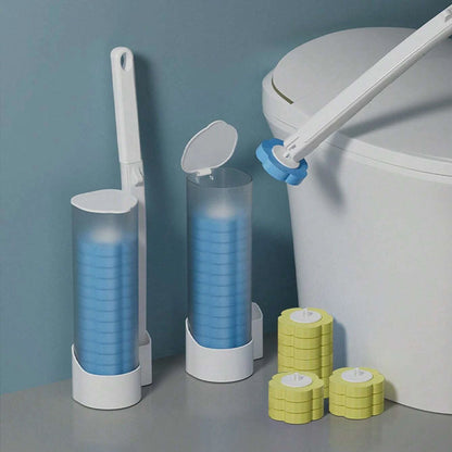 🚽💦Engångsutbytbar väggmonterad innovativ toalettborstesats✨