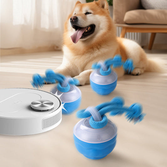 🐾 50% RABATT! 🎾 Interaktiv Elektronisk Boll för Husdjur – Automatisk Rörelse, Tuggmotståndskraftig & Lugnande för Katter/Hundar 🐱🐶📦