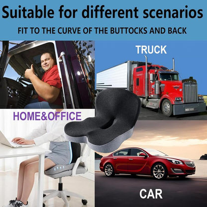 🎁Begränsad försäljning 50% rabatt🎁【Ergonomisk design】Sits av halkfritt minnesskum 💕For the most comfortable driving🎉