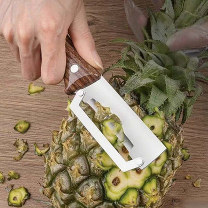 Multifunktionell grönsaksskalare – rakbladsvass, ergonomiskt trähandtag & flasköppnare – köp 2 få 1 gratis 🔪🥕