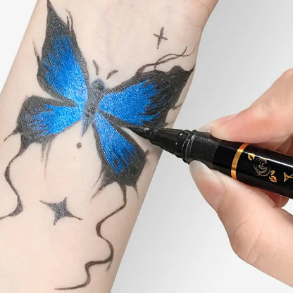 💥Set Temporära Tattoo-Pennor – 10-färgiga Kroppskonstpennor🌈
