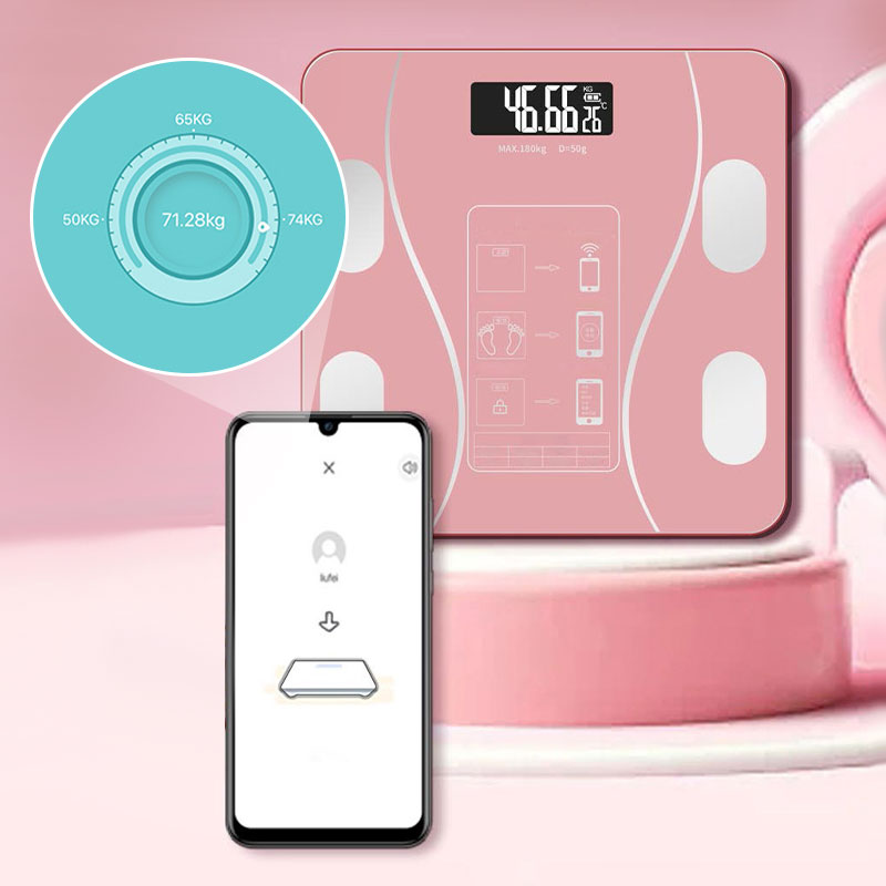 ⏳Sista dagen i rean – 50 % rabatt🔥Smart digital trådlös BMI-våg med LCD-skärm