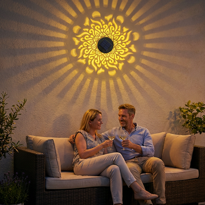 🌀💥Köp 1, få 1 gratis🌞💡 Solcellsdriven projektionslampa för inredning