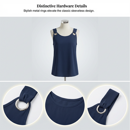 👚🩳 Avslappnat set med ringdetalj och shorts