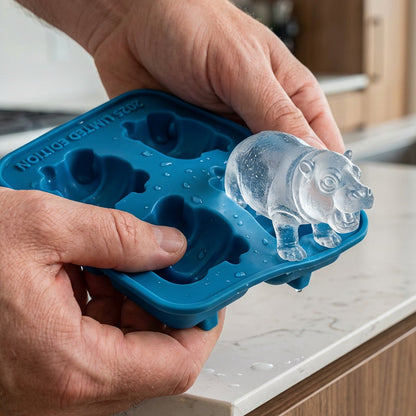 🐮Mini-is- och dessertform med 6 hål i form av en Highland-ko 🧊🍪 Söta 3D-isbitar för drycker, fester och presenter💕