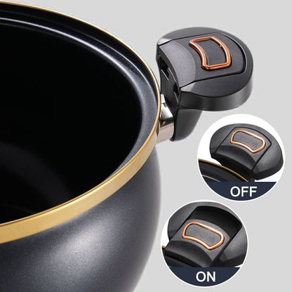 🔥TIDSBEGRÄNSAD KAMPANJ 50% RABATT🍲Emaljerad tryckminipanna med non-stick – spara tid i köket