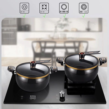 🔥TIDSBEGRÄNSAD KAMPANJ 50% RABATT🍲Emaljerad tryckminipanna med non-stick – spara tid i köket