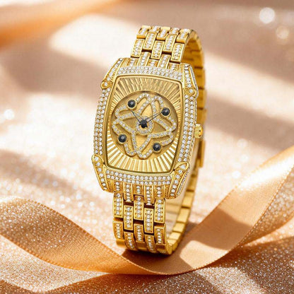 ⌚ 50% RABATT! 🔥 Strassprydd kvartsklocka för dam – Glittrande & elegant – Tidlös design, perfekt för vardag eller fest – lyxigt uttryck till ett bra pris ✨