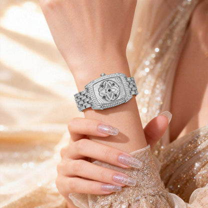 ⌚ 50% RABATT! 🔥 Strassprydd kvartsklocka för dam – Glittrande & elegant – Tidlös design, perfekt för vardag eller fest – lyxigt uttryck till ett bra pris ✨