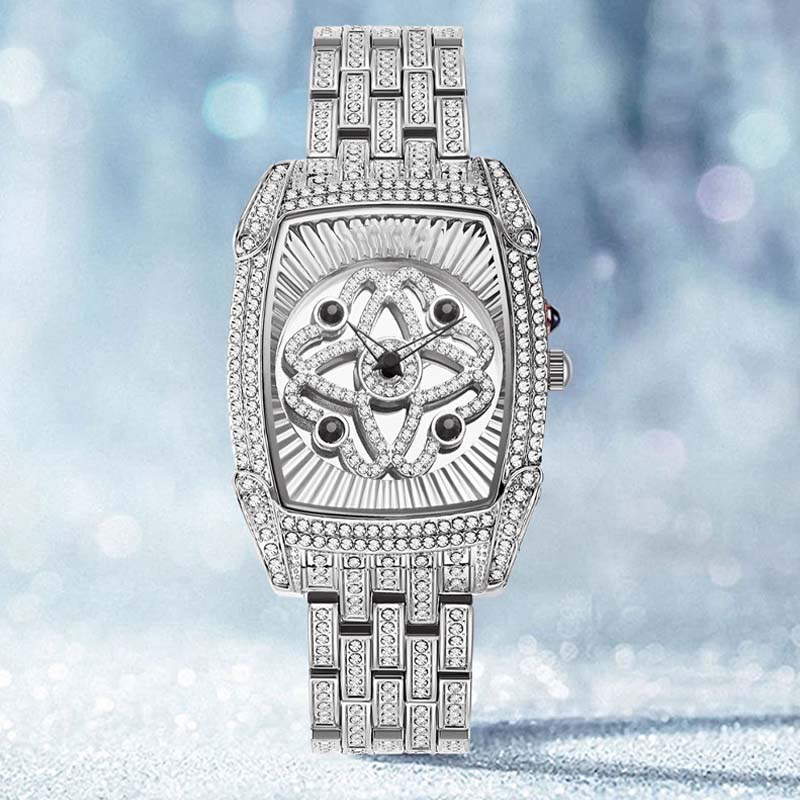 ⌚ 50% RABATT! 🔥 Strassprydd kvartsklocka för dam – Glittrande & elegant – Tidlös design, perfekt för vardag eller fest – lyxigt uttryck till ett bra pris ✨