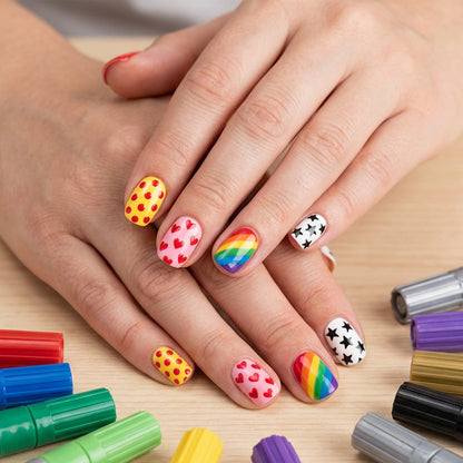 💸🚫 50% RABATT! Dual-tip nagelpennor – salongskvalitet hemma 💅✨