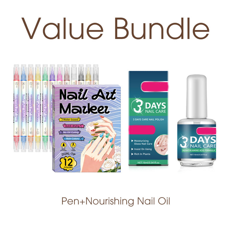 💸🚫 50% RABATT! Dual-tip nagelpennor – salongskvalitet hemma 💅✨