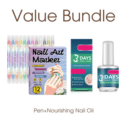 💸🚫 50% RABATT! Dual-tip nagelpennor – salongskvalitet hemma 💅✨