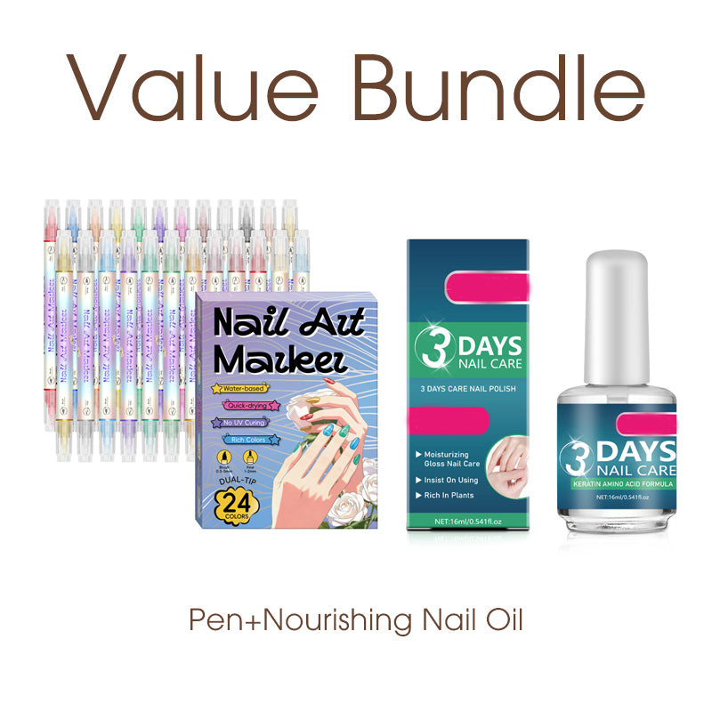 💸🚫 50% RABATT! Dual-tip nagelpennor – salongskvalitet hemma 💅✨