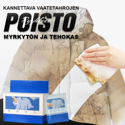 Bärbara fläckborttagningsservetter för kläder
