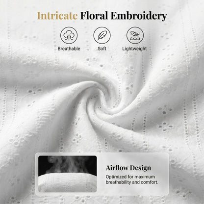 🌸 TIDSBEGRÄNSAD RABATT PÅ 50%! ✨ Dam sommar lätt vikt broderad kardigan – luftig, öppen design, stilfull ytterplagg 🌊
