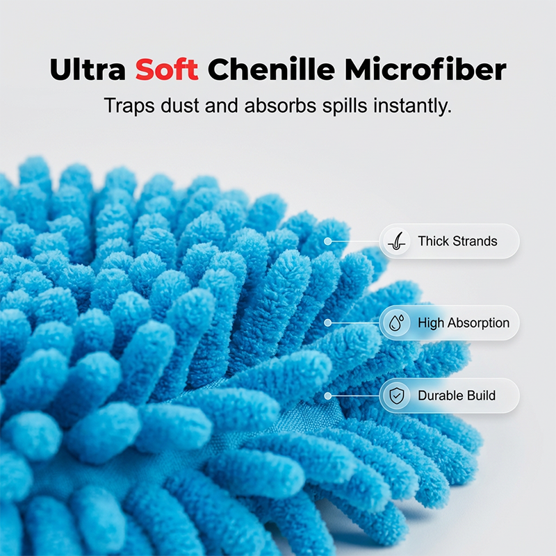Ersättningshuvud till Chenille Spin-mopp