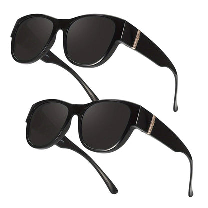 👓✨ Solglasögon med stor båge för damer – skyddar effektivt mot UV-strålning och bländning ✅ Kan bäras över vanliga glasögon ☀️ Snyggt solskydd som ger maximal komfort i solen ✨