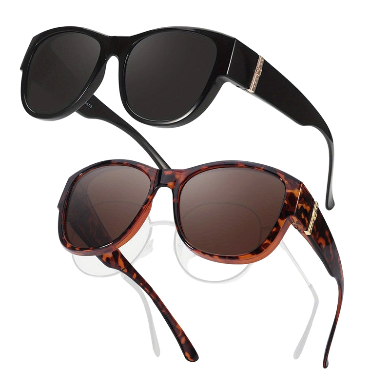👓✨ Solglasögon med stor båge för damer – skyddar effektivt mot UV-strålning och bländning ✅ Kan bäras över vanliga glasögon ☀️ Snyggt solskydd som ger maximal komfort i solen ✨