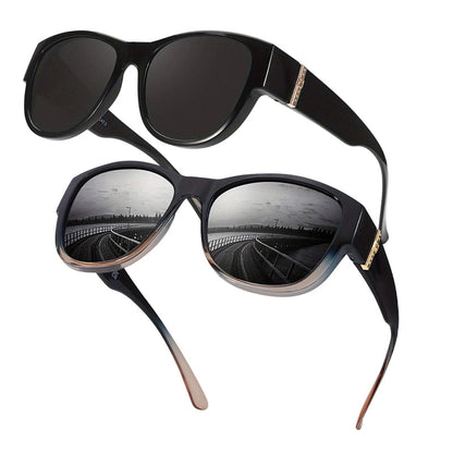 👓✨ Solglasögon med stor båge för damer – skyddar effektivt mot UV-strålning och bländning ✅ Kan bäras över vanliga glasögon ☀️ Snyggt solskydd som ger maximal komfort i solen ✨