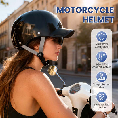 🔥50% RABATT på utvalda produkter🎉Unisex Motorcykelhjälm i Basebollkeps-stil