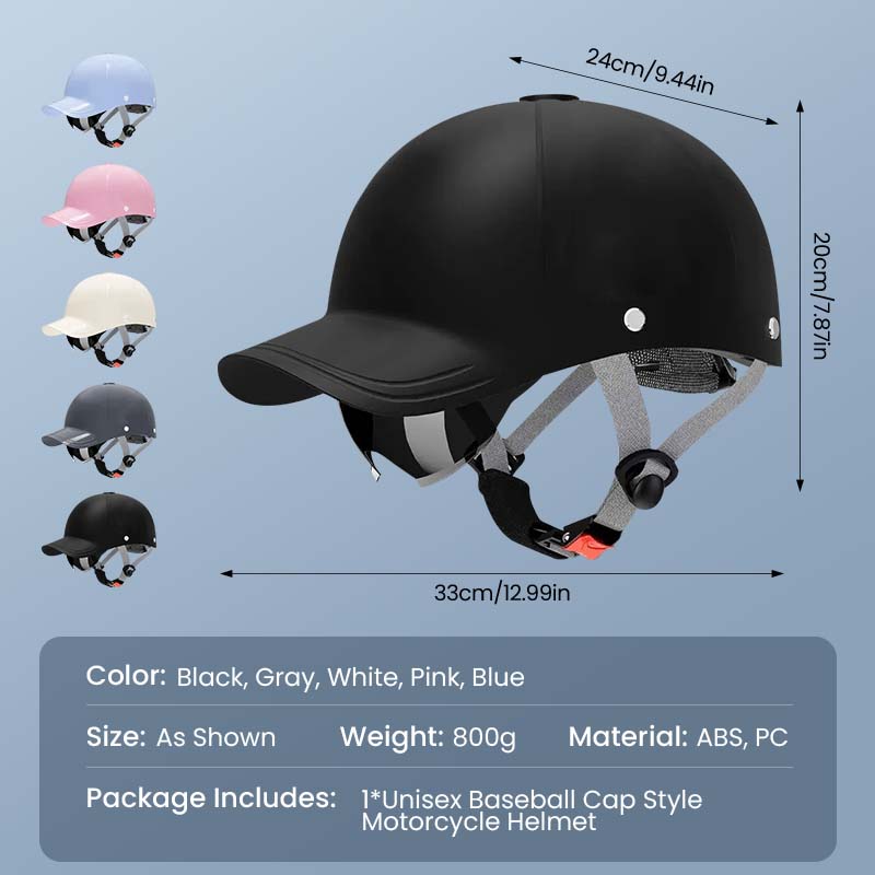 🔥50% RABATT på utvalda produkter🎉Unisex Motorcykelhjälm i Basebollkeps-stil