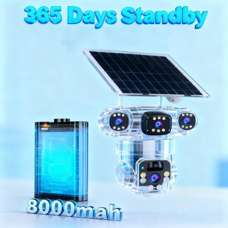 💥50% RABATT 🔒 Smart solcellskamera ☀️ Flera vinklar, 24/7 övervakning & helt utan kablar – trygghet för hemmet 🏡