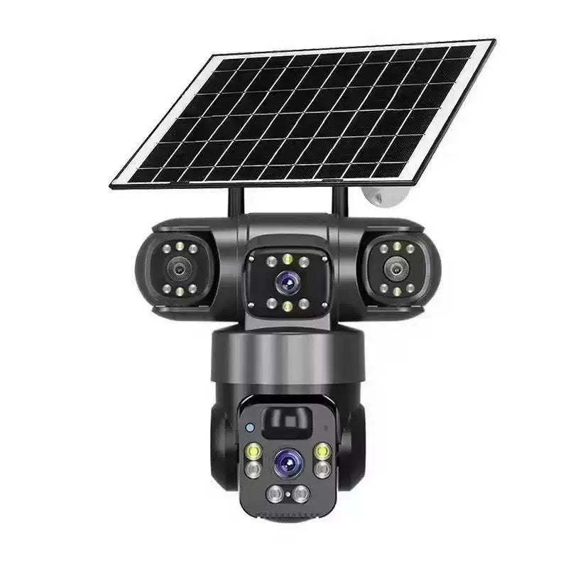 💥50% RABATT 🔒 Smart solcellskamera ☀️ Flera vinklar, 24/7 övervakning & helt utan kablar – trygghet för hemmet 🏡