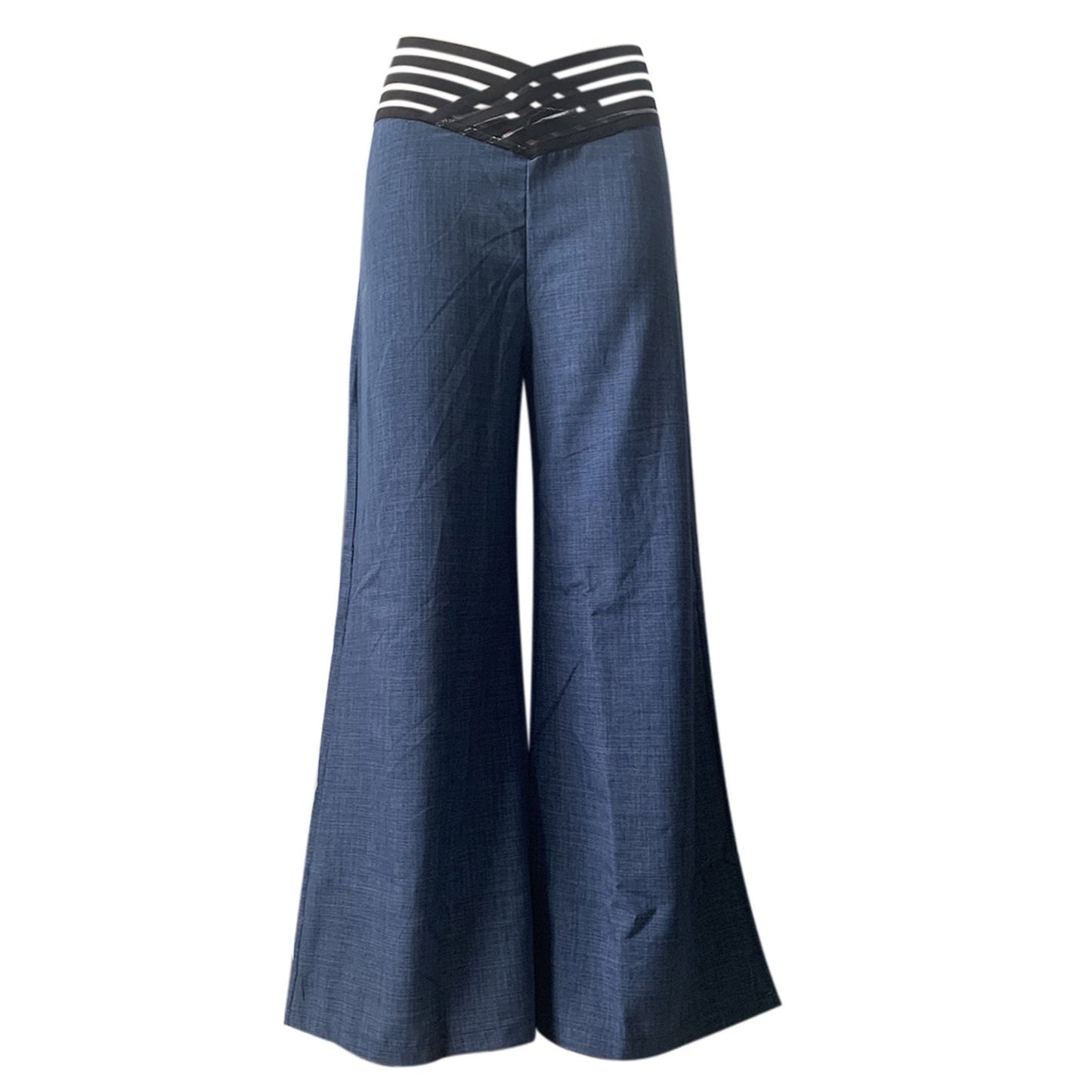 🔥 50% RABATT 👖 Casual byxor med hög midja & vida ben för kvinnor ✨ Lätt, luftig & perfekt för en stilren vardagslook 🌿
