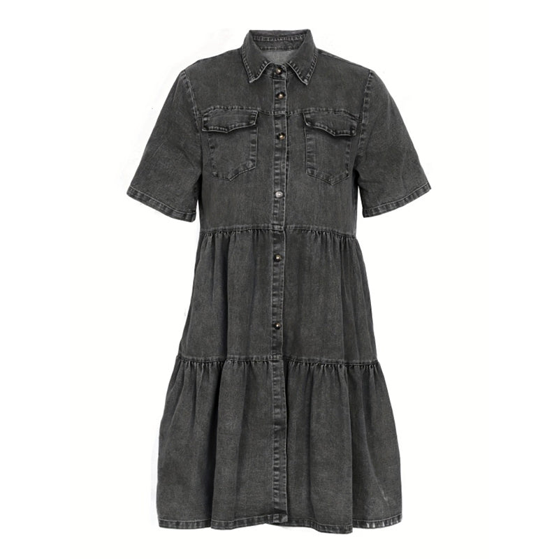 🔥 HALVA PRISET 👗 Elegant denimklänning för damer ✨ Tidlös stil, hög komfort & en favorit hela sommaren ☀️