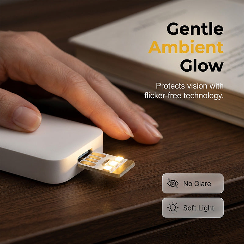 Mini bärbar USB LED-nattlampa