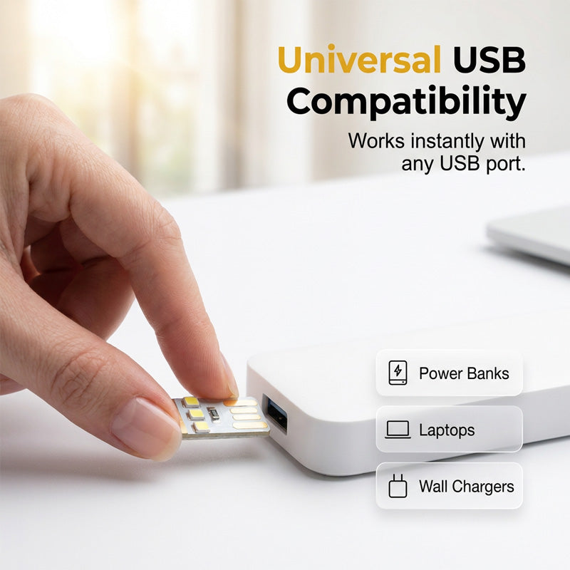 Mini bärbar USB LED-nattlampa