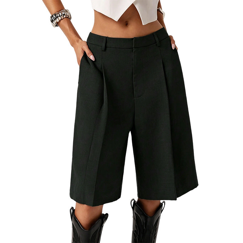 👖 50% RABATT NU! 🌸 Nyhet & Bästsäljare – Lösa Bermudashorts för dam – Hög Midja & Andningsbart Tyg ✨