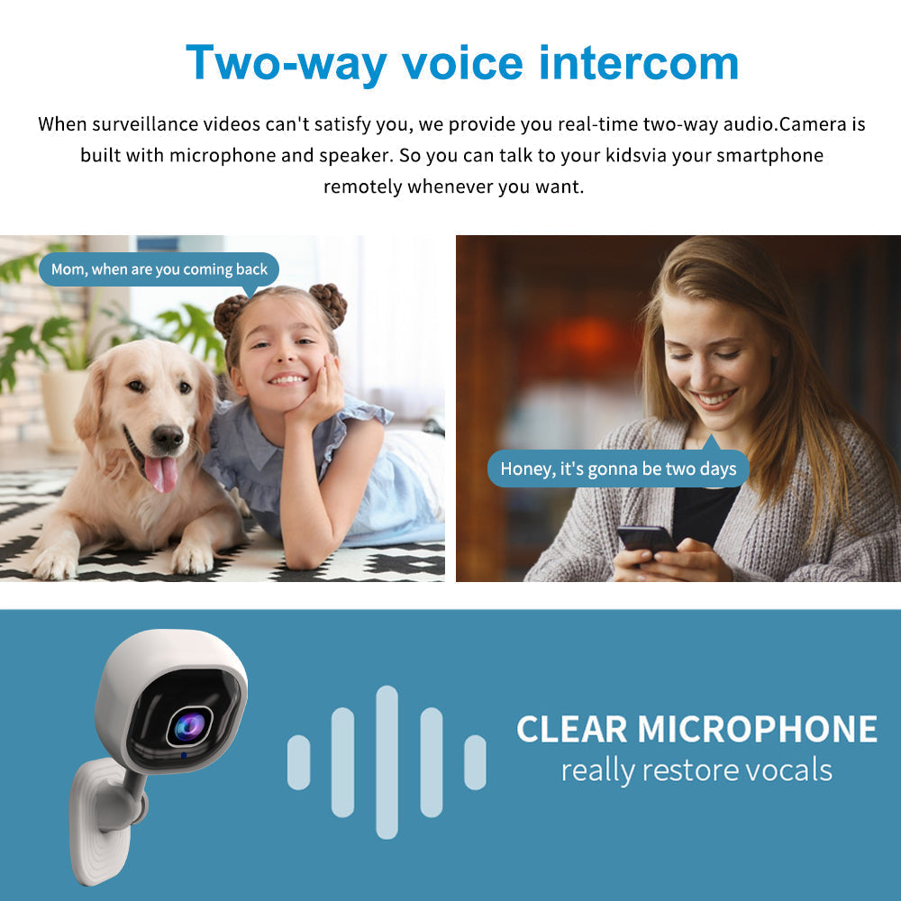📹✨ Trådlös Smart HD-Säkerhetskamera för Hemmet – 50% RABATT! Heltäckande skydd för ditt hem – utan borrning, utan kablar. 🔥🏠