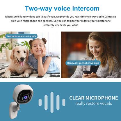 📹✨ Trådlös Smart HD-Säkerhetskamera för Hemmet – 50% RABATT! Heltäckande skydd för ditt hem – utan borrning, utan kablar. 🔥🏠