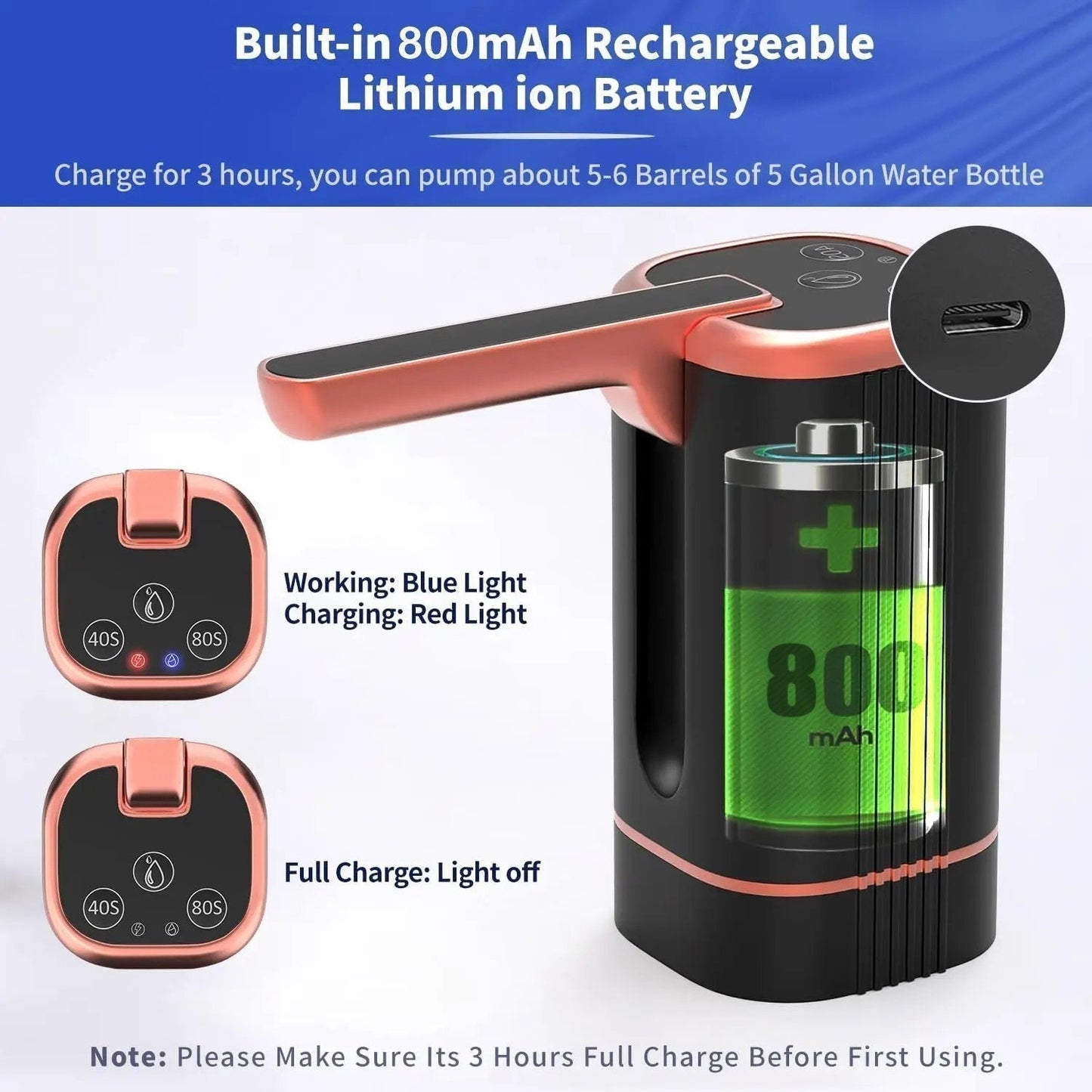 🚰 50% RABATT NU! 💧 Automatisk Dispenserpump – Uppladdningsbar, Tyst & Passar Standardflaskor 🏠