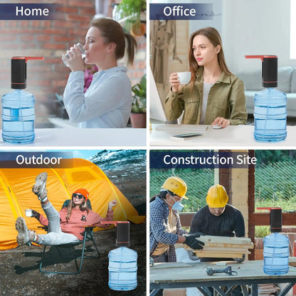 🚰 50% RABATT NU! 💧 Automatisk Dispenserpump – Uppladdningsbar, Tyst & Passar Standardflaskor 🏠