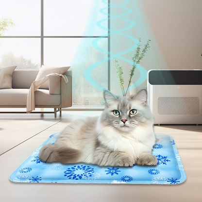 🐾 50% RABATT NU! ❄️ Repskyddad Pet Cooling Mat med Vattenaktiverad Kylning & Dubbel Läckagesäker Försegling ✨