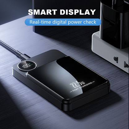 🔋✨Professionell magnetladdare för resenärer och yrkesverksamma 🧲| 22,5 W via kabel och 15 W trådlöst | 10 000 mAh | Snabb leverans💥