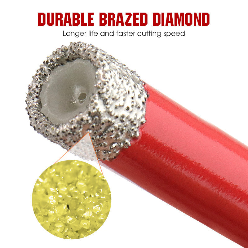 💎💎50% RABATT!! ⏰Professionellt Torrborrsats med Diamantborr (6-35 mm)