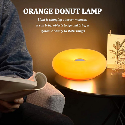 LED-bordslampa med donut-form och pekstyrning