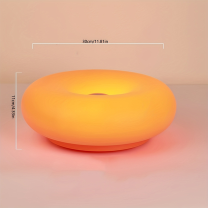 LED-bordslampa med donut-form och pekstyrning