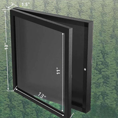 🔥 50 % rabatt idag 🖼️ Visningsram i trä för stickarbeten med magnetdörr