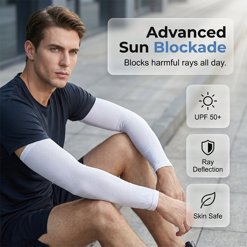 UV-skyddande andningsbara kylande arm sleeves