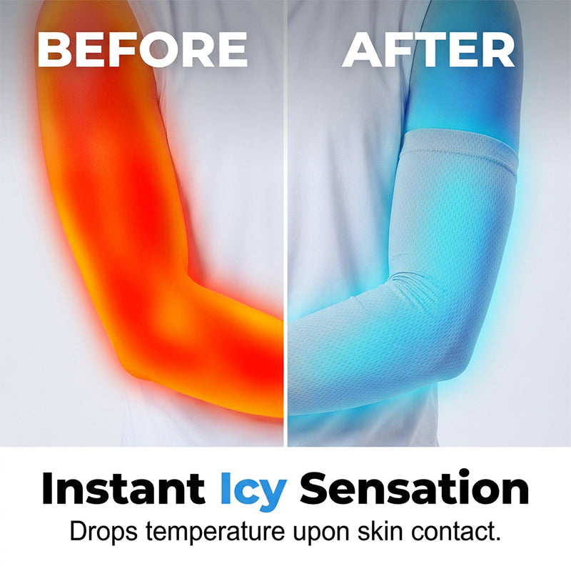 UV-skyddande andningsbara kylande arm sleeves
