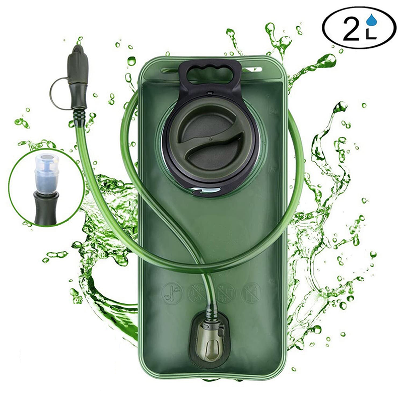🔲50% överraskning rabatt!🏕️Hydrera när som helst, var som helst!💦2L vätskeblåsa med snabbkopplingsslang