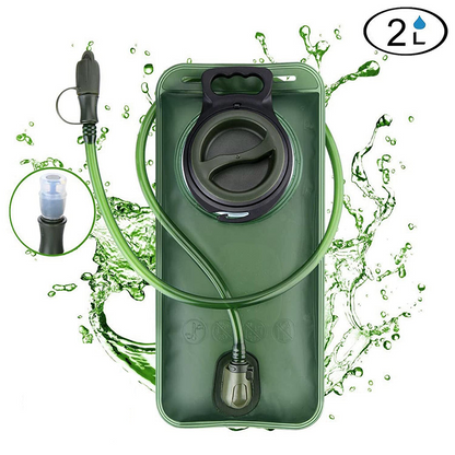 🔲50% överraskning rabatt!🏕️Hydrera när som helst, var som helst!💦2L vätskeblåsa med snabbkopplingsslang