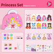 👑 50% RABATT NU! 🎨 Prinsess Papper Smink Kreativt Kit – Sminklek Utan Röra – Allt-i-ett Set med Klistermärken & Diamantmålning – Perfekt för Kreativa Barn 🖍️